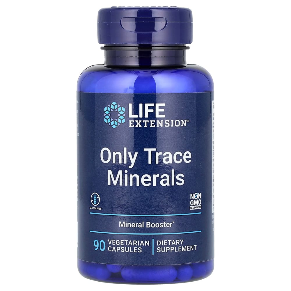 Life Extension Only Trace Minerals Veggie Capsules, 90 Count