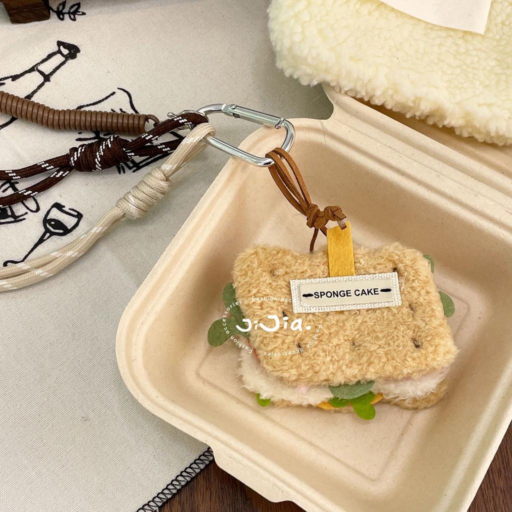 Cute Plush Cupcake Coffee Dessert Phone Chain Lanyard Charm Strap Cake Keychain Pendant Car Key Decor For IPhone For Samsung