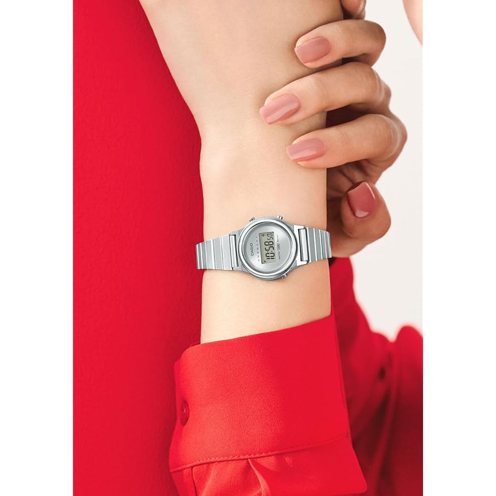 Casio Classic LA700WE-7AJF Silver Women's Watch Stainless Steel Analog Design