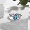 Natural Gemstone Jewelry S925 Sterling Silver With Natural Colored Treasure Ring Women'S Earrings Jewelry