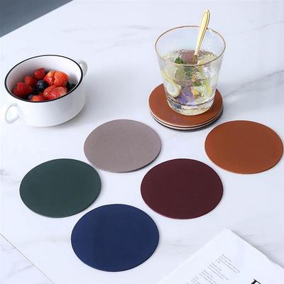 Round 6pcs Insulation Bowl Heat Resistant Coasters Placemat Home Decor Cup Mat