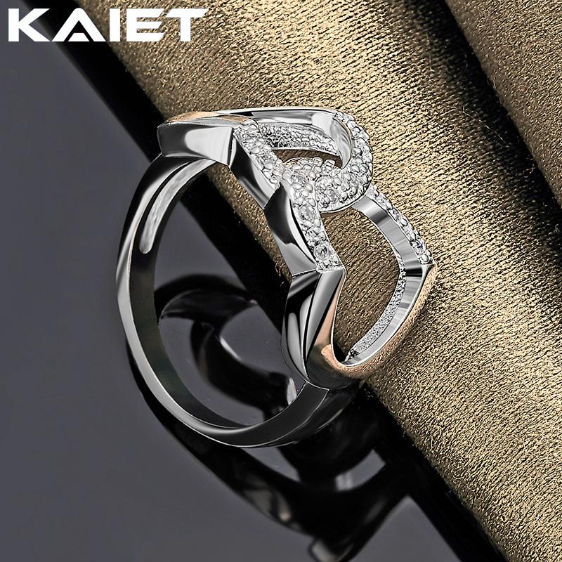 925 Silber Doppelherz 7-10 Ring Für Damen Modeaccessoires Schmuck