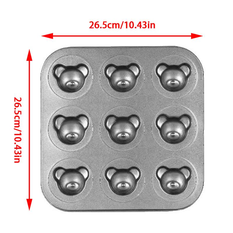 Niedźwiedź forma do pieczenia nieprzywierająca stal węglowa Diy śliczne narzędzia do formowania ciast cukierkowych