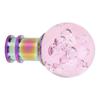 Manual Shift Knob Gear Stick Shifter Pink Crystal Bubble with 3 Threaded Adapters Universal