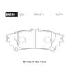 ADVICS Brake Disc Pads, Compatible Genuine Part Number 04466-22220, Crown Rear SN189