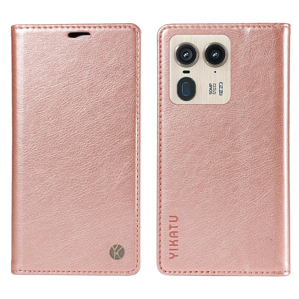 Für Motorola Edge 50 Ultra 5G/Moto X50 Ultra 5G Brieftaschenhülle Lederhülle mit Litschi-Textur