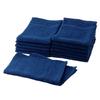 Muko Towel (Glueless Towels) Senshu Hand Towels, Thin (90 Momme), 12-Piece Set (Navy)