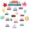 1step2dream Spanish Happy Birthday Bulletin Board Set Classroom Decorations | Feliz Cumpleaños Calendar Birthday Chart for Wall | Back To School