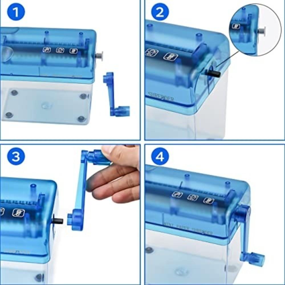 Mini Manual Shredder ABS Paper Cutting Tool High Quality Documents Paper Cutting Tool  Home Office