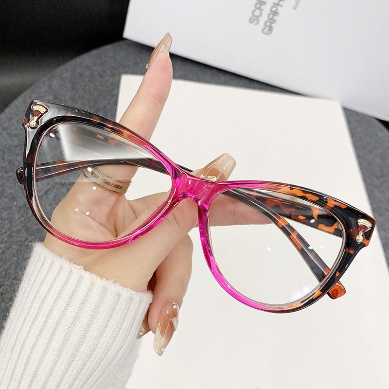 Fashion Women'S Spectacles Large Frame Blue Light Blocking Glasses Anti Blue Light Eyewear Anti Blue Light For Fashion Outfits