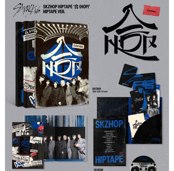 Stray Kids HOP HIPTAPE Limited Edition Album – SKZOO Collectible Set