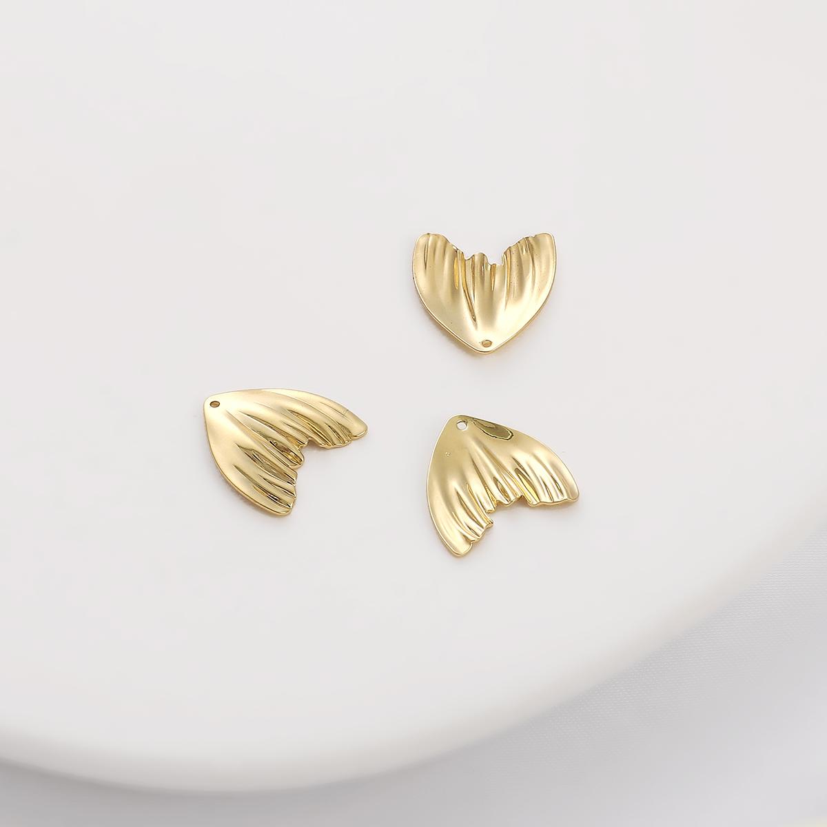 

1шт латунный подвеска-рыбий хвост для изготовления серег и ожерелья DIY ювелирных изделий 16x16mm 1pc/bag