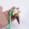 Fruit Flavored Realistic Dessert Pendan Cute Food Shaped Keyring Ice Cream Keychain  Women