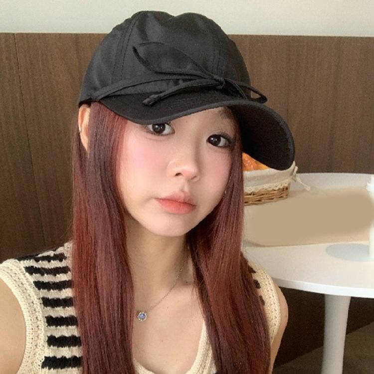 Modern Balletcore Bow Baseball Hat for Exercise Soccer Yoga Running Sports