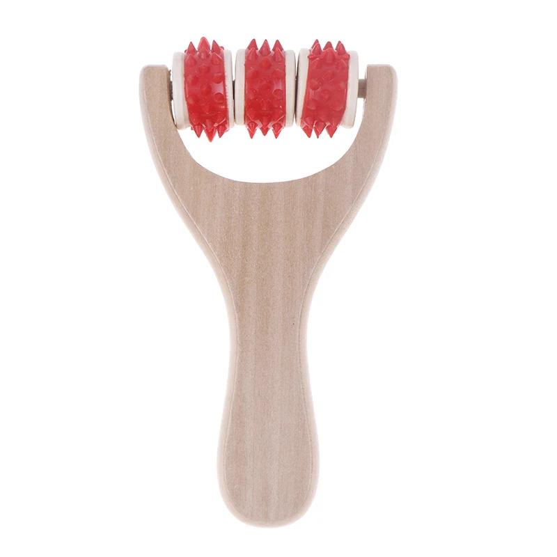 Wenge-Massagerollen, Nackenrollen-Massagegerät, Triggerpunkt-Rollenmassagegerät aus Holz, Muskelrolle für Rücken, Gesicht, Taille, Beine, Arme