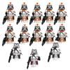 13 ks Baccara Commander Clone Trooper Star Wars Série Stavebnice Minifigurka Hračka Sada pro Chlapce