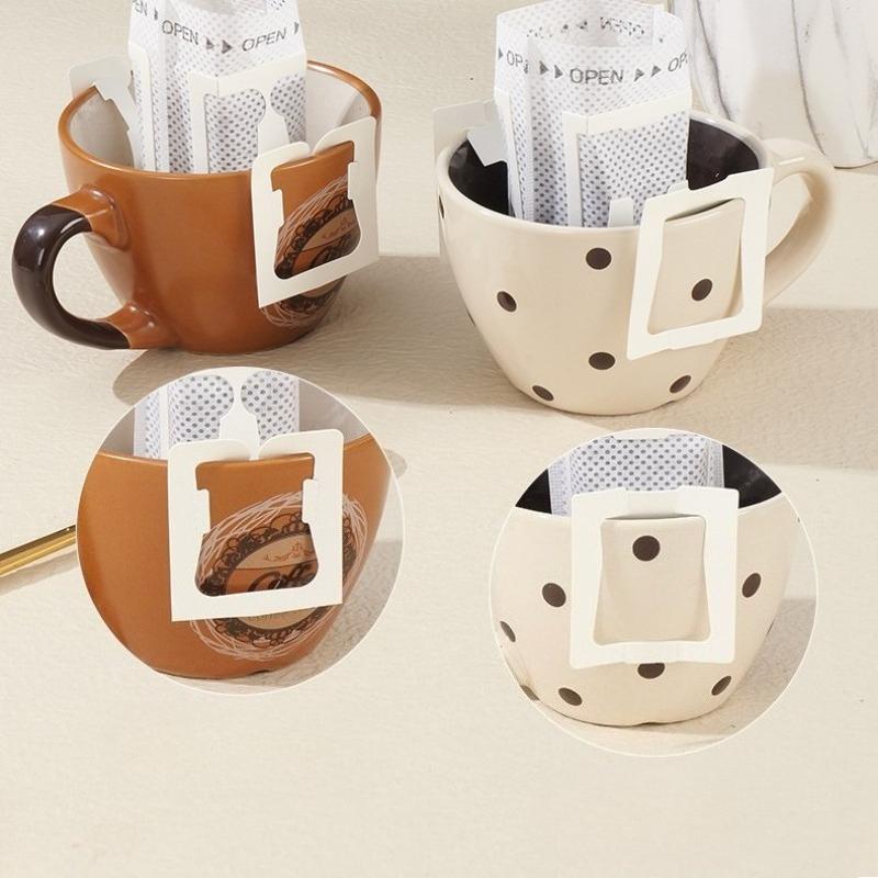 50/100pcs Portable Disposable Coffee Filter Bags - Easy-to-Use Hanging Ear Drip Design, Leakproof & Durable for Home, Travel