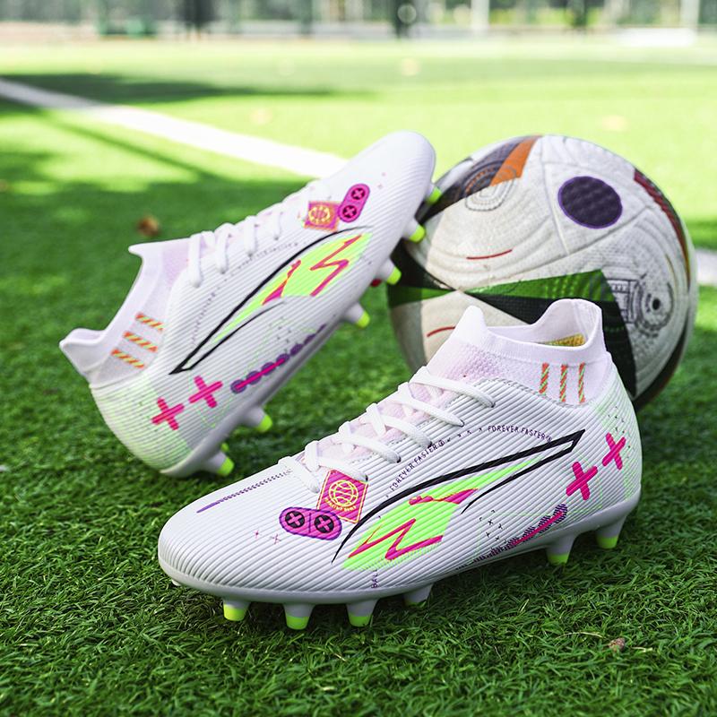 Chaussures de Football pour Homme Originales Sneaker Society Haute Qualité Intérieur Crampons Longs Chaussures de Football Sports Unisexe Entraînement Chaussures de Football