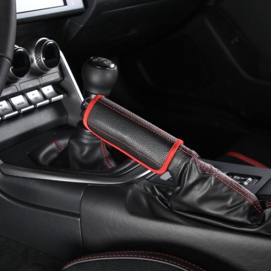 PU Leather Wrap Handbrake Trim Cover Sleeve For Subaru BRZ 2012-22