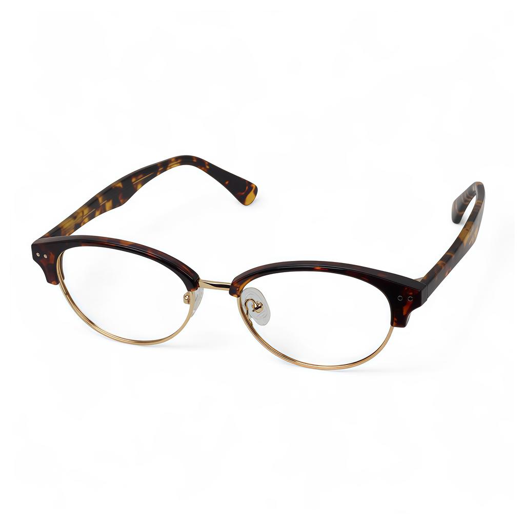 Adije Orlan (Leopard) La1051 Eyeglass Frames Half-Rim