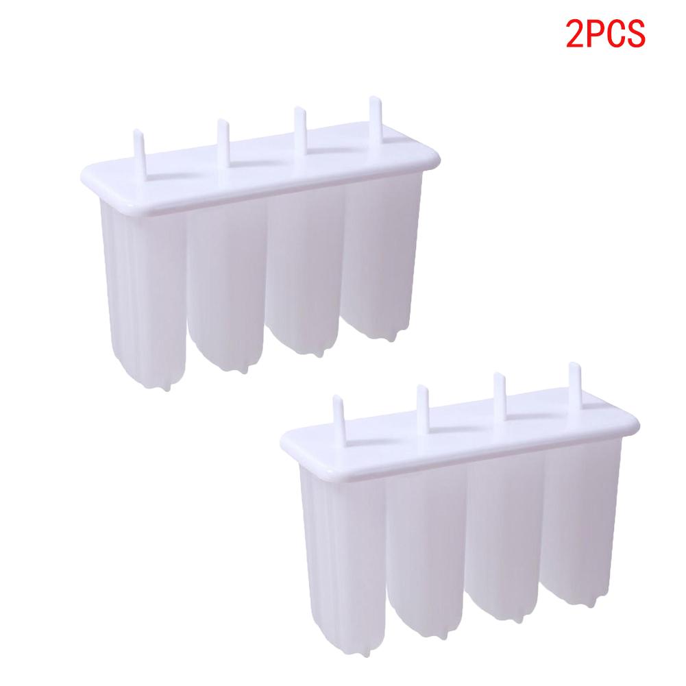 1/2/3pcs Ice Cream Molds 4 Popsicle Molds Set Popsicle Ice Tray Ice Cream Reusable with Stick Cover Ice Mold Kitchen Accessories