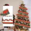Pvc Christmas Premium Decorations Scottish Plaid Ribbon For Festive Tree Decor
