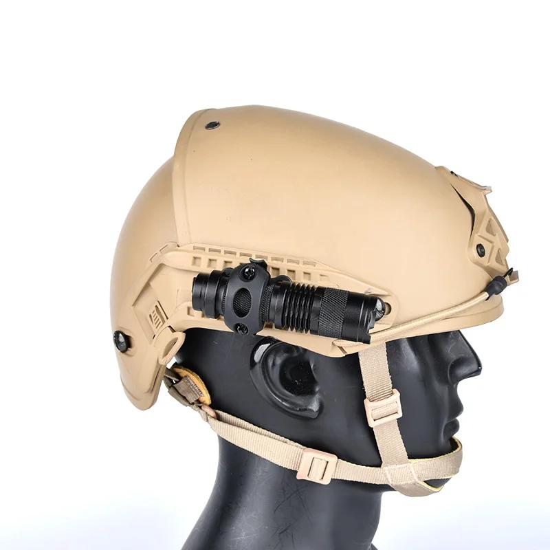 1pcs 20-30mm Helmet Special Lighting Flashlight Support Tactical Helmet Jig Adapter Outdoor Sports Riding Rail Accessories