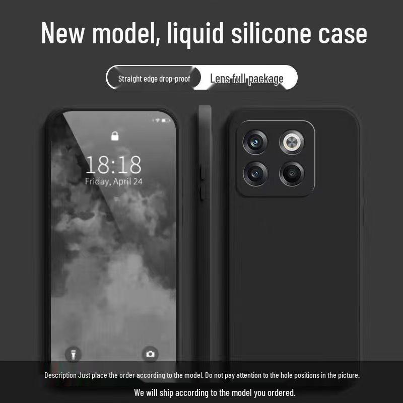 OnePlus Ace Pro Liquid Silicone Protective Case: Full Coverage, Drop-Proof, Solid Color, Skin-Friendly, Simple Design.