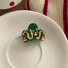 Painted Wavy Trumpet Hair Clips Bangs ClipsNew Year Fun Christmas StockingsHair Clips Hair Accessories