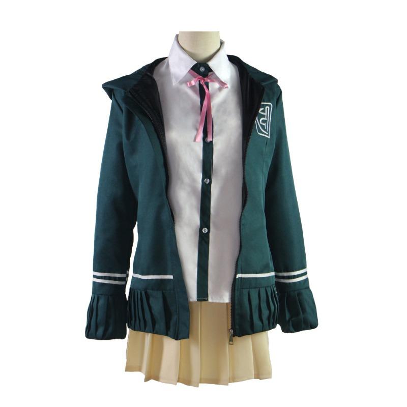 Projectile on broken cosplay costumes female green, uniform school uniform animation costumes