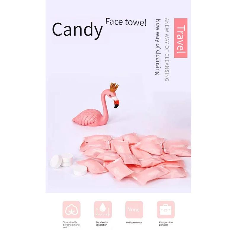 20/50/100pcs Compressed Towels Travel In Compressed Bag Suitable For Sensitive Skin Cotton Cleansing Towel Disposable Face Pack