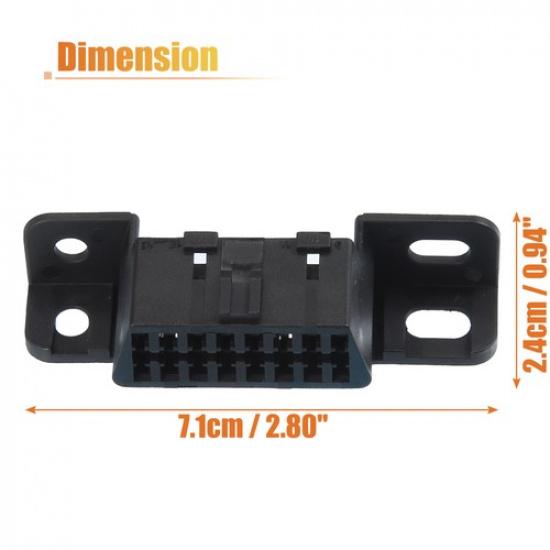 16 Pin OBD Female Wire Sockets Connector 2 Plug Shell with Terminal for Jeep 1Pc