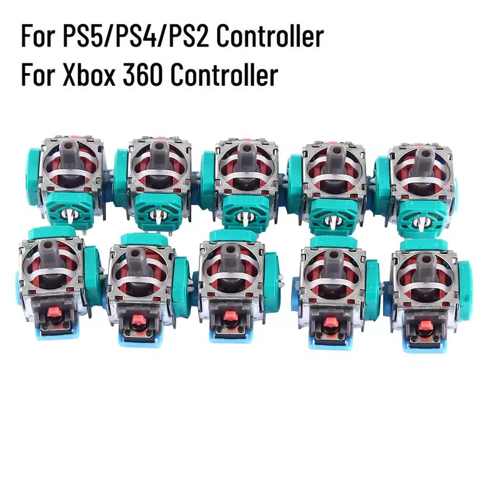 10pcs 3D Analog Joystick Sensor Module Potentiometer Thumb Stick Replacement for PlayStation PS5/PS4/Xbox 360 Gamepad Controller