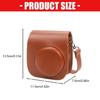 Lightweight Protective Case PU Leather Camera Case Wear Resistant Solid Color Protective with Shoulder Strap for Mini 12