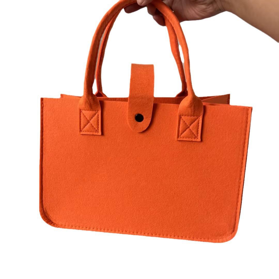 

Персонализированная мультяшная фетровая сумка-тоут для свадеб и дней рождения с пряжкой