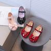 New Autumn Metal Bow Lady Style Elegant Toddler Shoes Fashion Casual Flats Baby Footwear