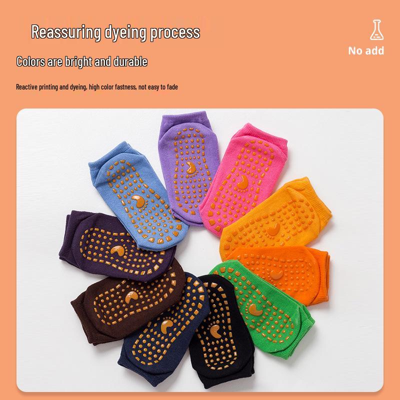 Non-Slip Children's Trampoline & Yoga Socks: Early Education Step-Taking Thin Four Seasons Style