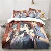 3D Print Cartoons Black Stone NANA Manga Bedding Set Single Twin Full Queen King Size Bed Set Adult Kid Bedroom Duvet Cover Sets