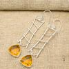 Citrine Earrings, 925 Solid Sterling Silver Gemstone Jewelry, Handmade Earrings, For Thanksgiving