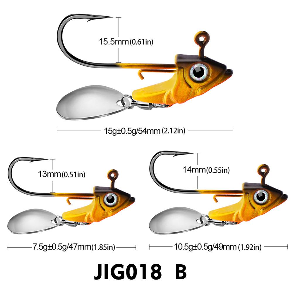 Triangle Head Jig Barbed Fishing Hooks Lure Hook Fishhook 10.5g 15g Fishing Tackle Accessories