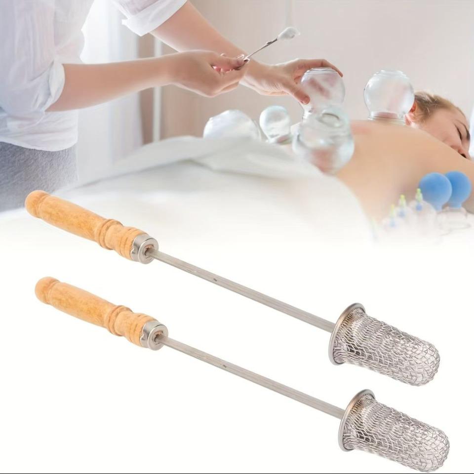 New Type Acupuncture Cupping Massage Igniter Vacuum Bamboo Glass Cupping Cups Massage Cotton Ball Bottle Tools