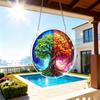 2D Flat, 1set/83pcs 18.8cm Acrylic Jigsaw High-Quality Acrylic Sun Catcher Puzzle, Dual-Tone Seasonal Tree Design, Window Hanging Ornament, Home And G
