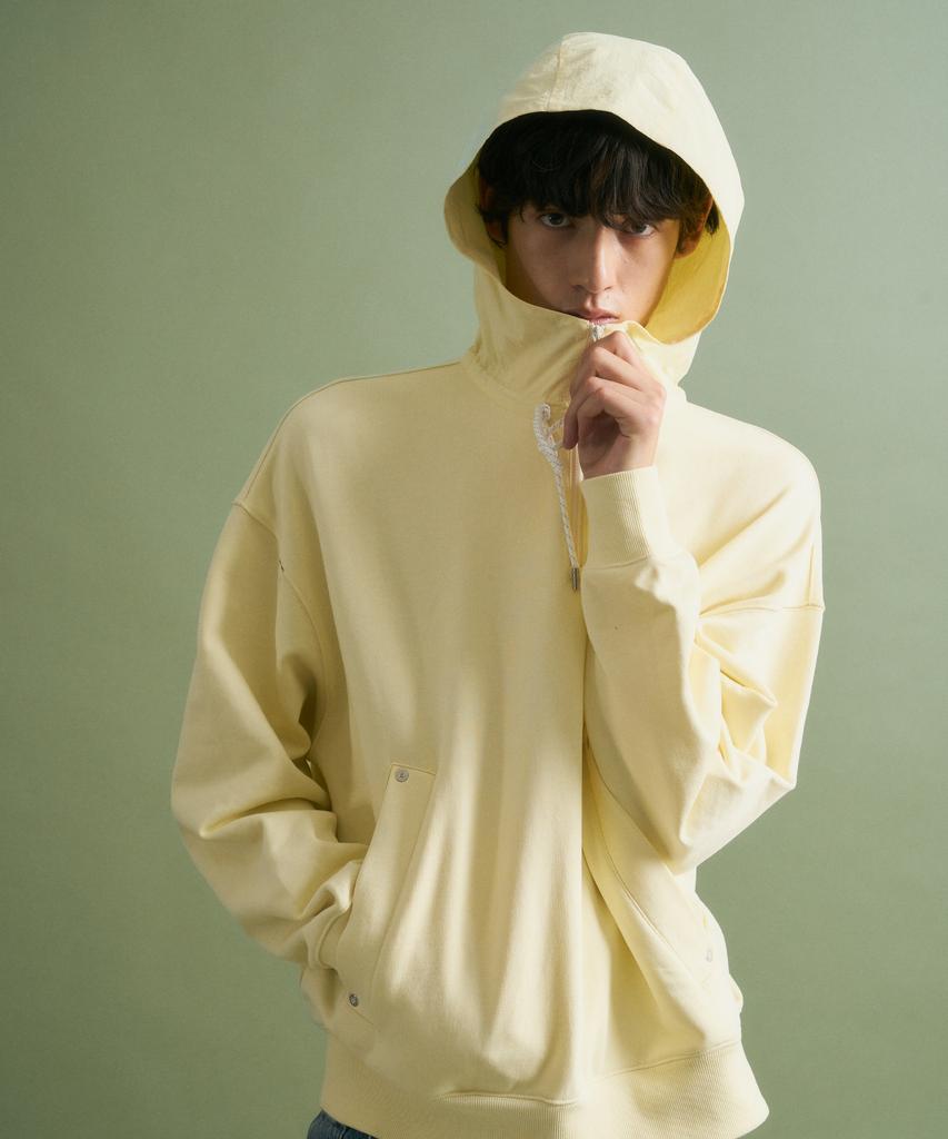 Balaclava Nylon Hoodie Butter Cream