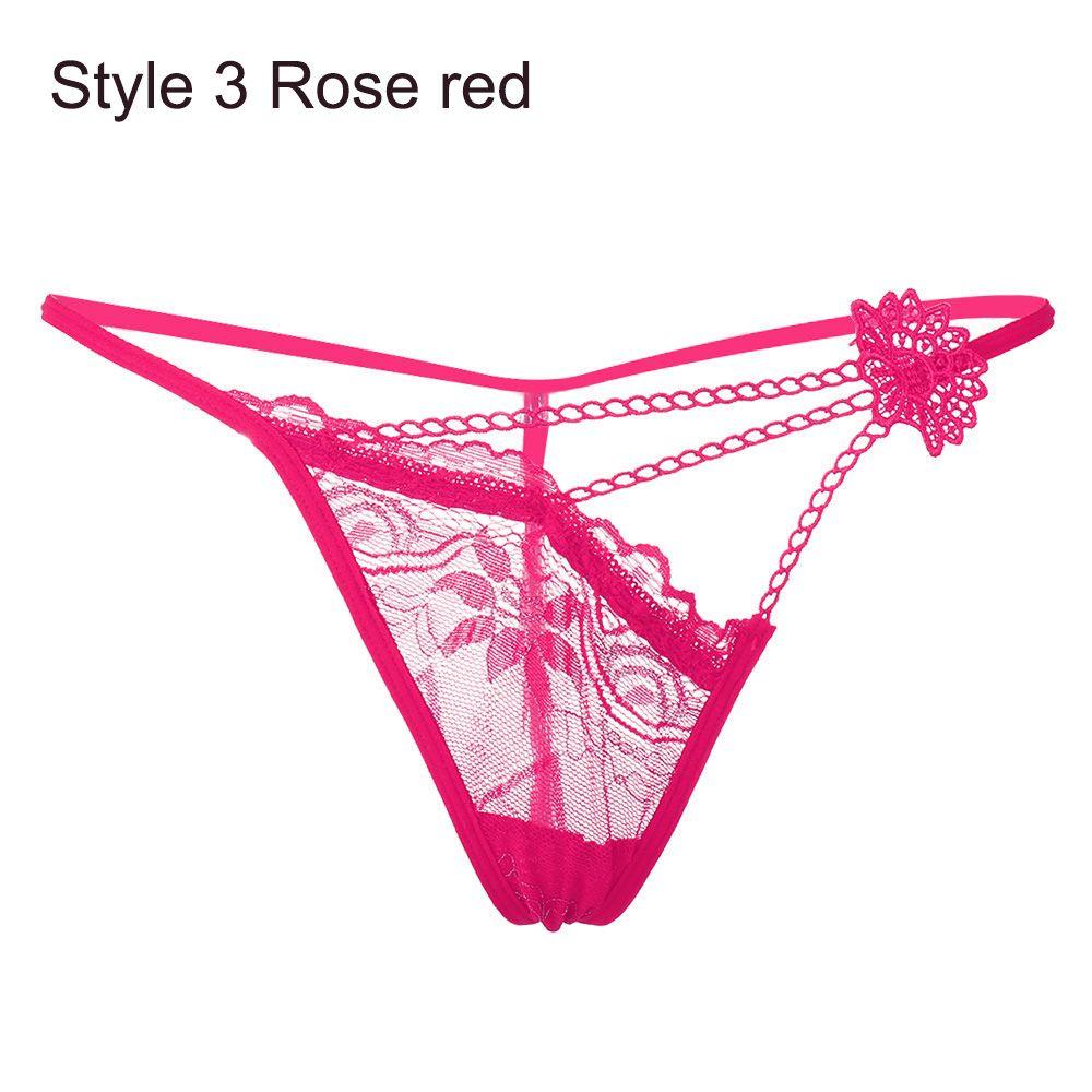 Underwear Underpants Low Waist Briefs Women Erotic Lingerie Lace Flowers G-string Sexy Panties