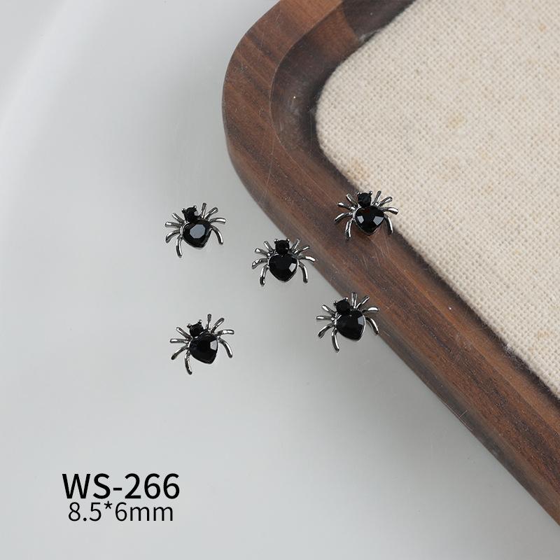 

10 шт. 3D Готические Сплавные Стразы для Нейл-арта Паутина Шармы Ювелирные Аксессуары для Дизайна Украшений на Хэллоуин