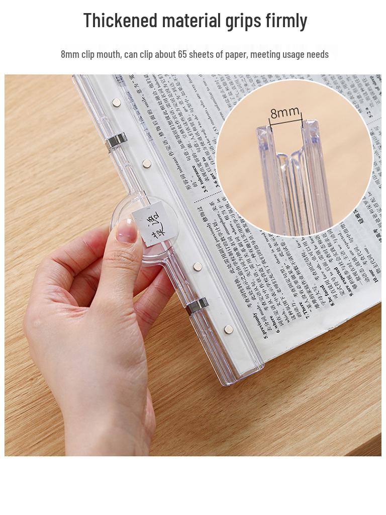 Magnetyczny Przezroczysty Teczka na Dokumenty A4/A5 o Dużej Pojemności dla Studentów i Biura