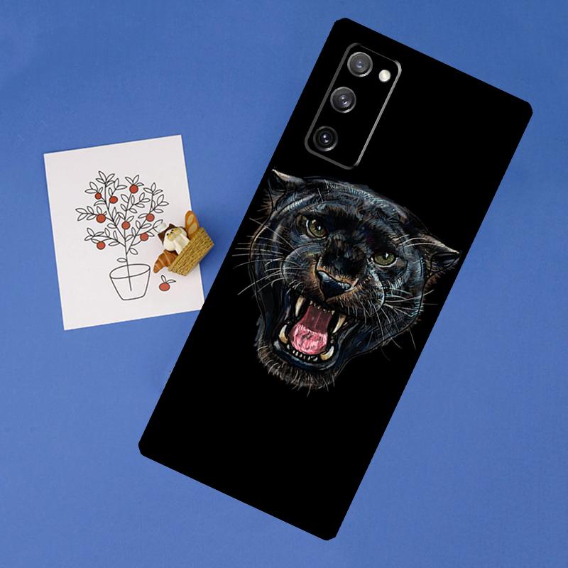 Tier Panther Handyhülle Für Samsung Galaxy S25 Ultra S9 S10 S20 S21 S22 Plus S24 FE S23 Ultra Rückabdeckung