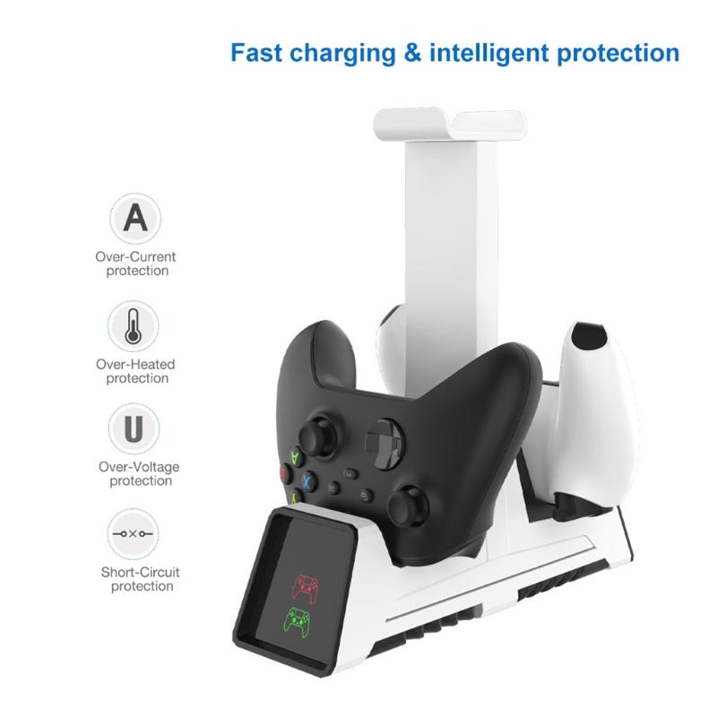 Vertical Stand For Console Dock Mount Supporter Base Holder for Gaming Console Headphone Storage Rack Accessories