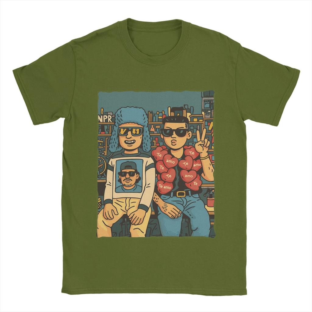 CA7RIEL & Paco Amoroso Papota Tour T Shirts Men's Pure Cotton Funny T-Shirt O Neck Tee Shirt Short Sleeve Clothes Party