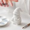 DIY Blank White Decorations 3D Printed Snowman Figurine Holding Gift Boxes, Paintable Christmas Hand Painted Box Decor Ornament, Cute Winter